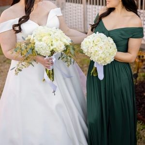 David’s Bridal Emerald Bridesmaid Dress